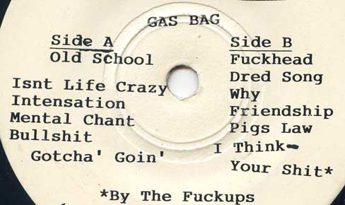 10-96 Gas Bag EP Track List